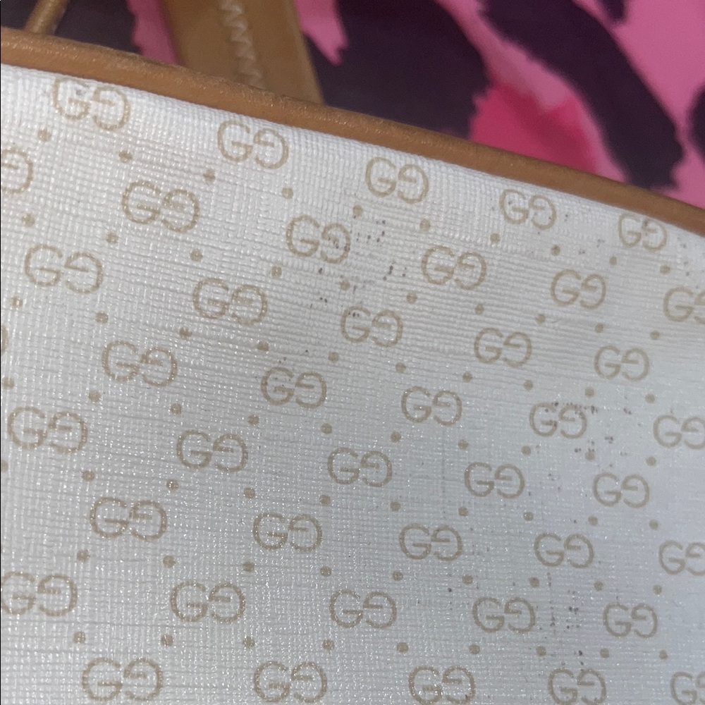 Gucci Monogram Camera bag Cream and Tan/caramel Crossbody Bag - Picture 6 of 17